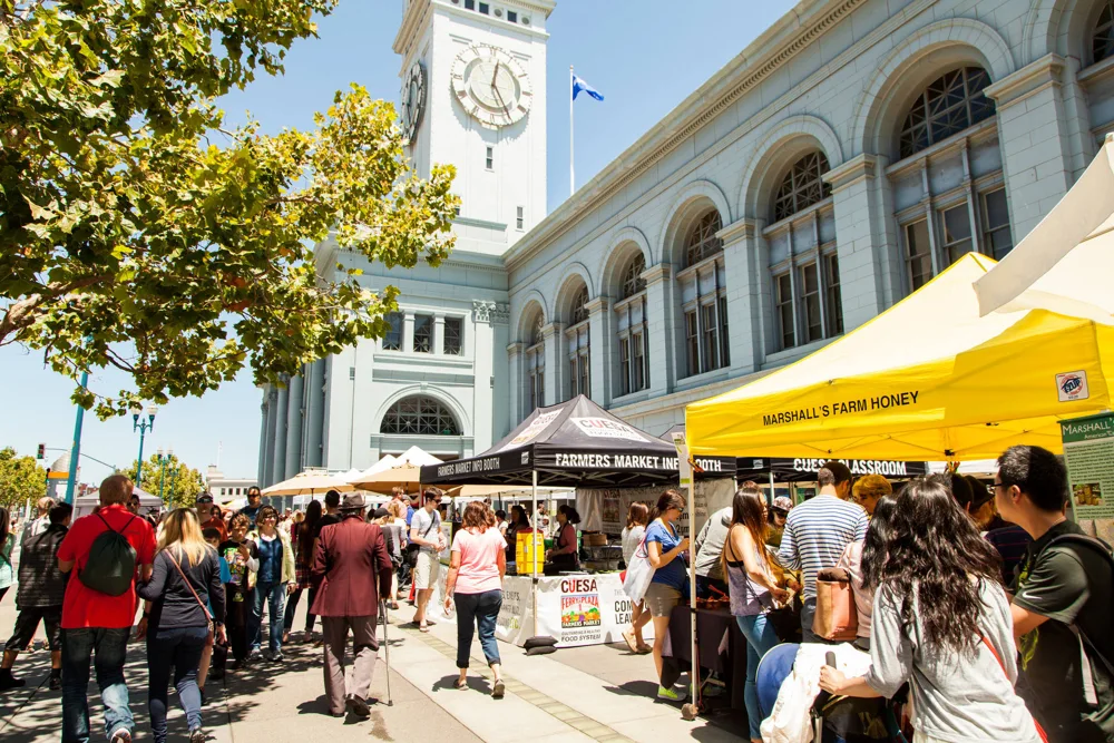 Fresh food at a San Francisco market